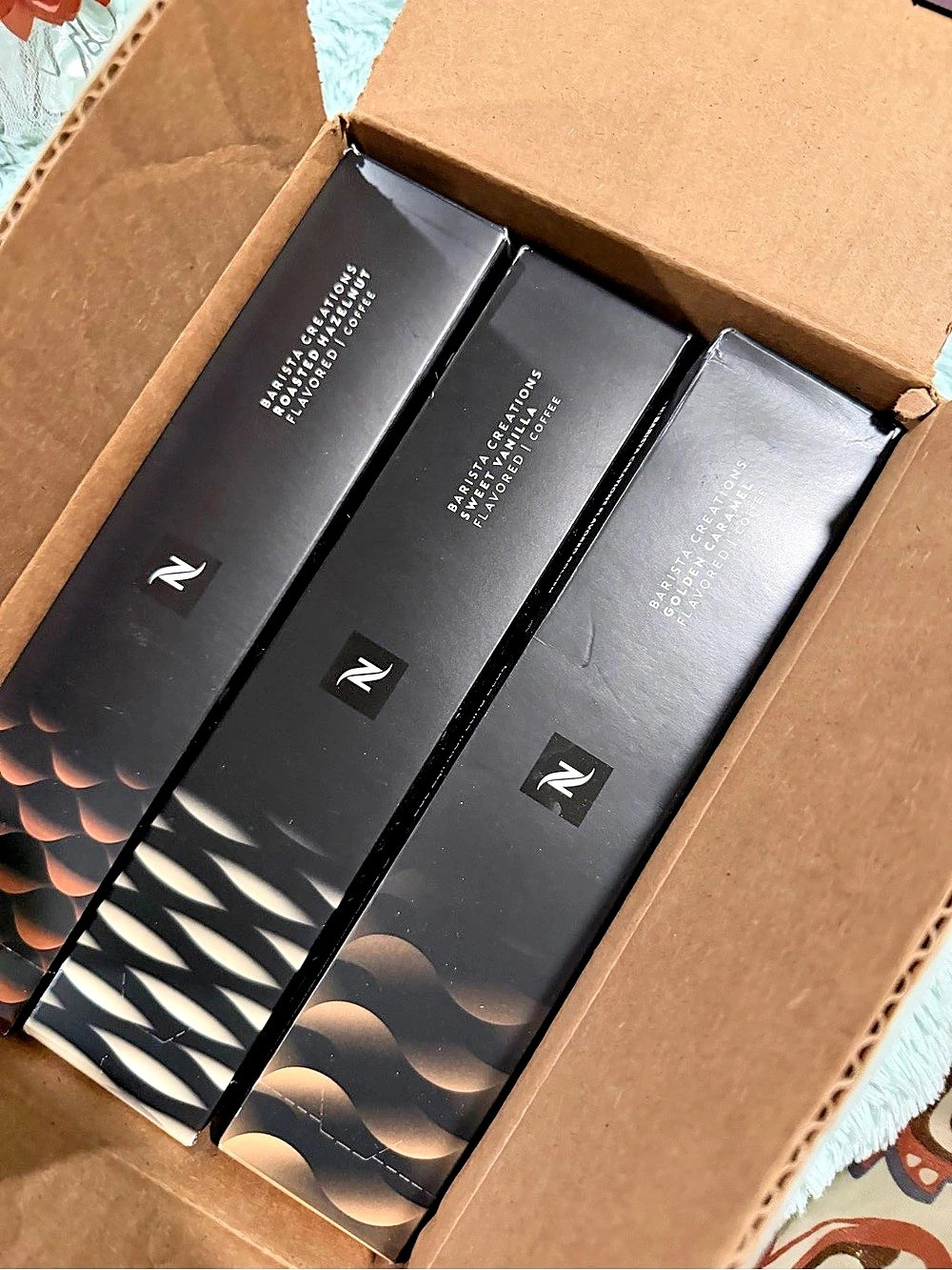Nespresso Barista Creations Golden Caramel Flavored Coffee 3-Box Coffee Set